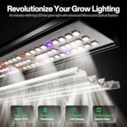 AeroLight 550W LED Grow Light, Indoor Plant Light Bars with Circulation Fan for Grow Tent Cooling Ventilation, Tunable Full Spectrum, Support App Control, GrowHub Compatible, 4x4ft Coverage