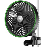 AeroWave E6 Clip-on Fan, EC Motor, Auto Oscillation Fan, Air Circulator For Grow Tent, Black