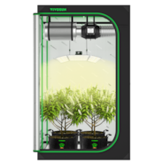Complete Grow Tent Kit 4x4 Indoor Grow System with GrowHub WiFi Controller, Efficient Ventilation & Full-Spectrum LED Grow Light, 1680D Mylar Lightproof Tent 48"x48"x80"