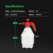 Vivosun 0.4 Gallon Handheld Red Garden Pump Sprayer