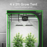 VIVOSUN S425 4x2 Mylar Grow Tent, 48" x 24" x 60"