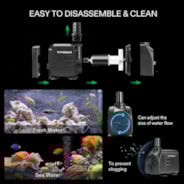 660GPH Submersible Water Pump, 2500L/H 35W aquarium pump