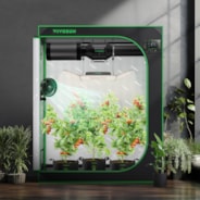 Growbox 120x60x150cm S425, für 2-4 Pflanzen, 600D lichtdichtes Oxford-Gewebe, für den Indoor-Pflanzenanbau
