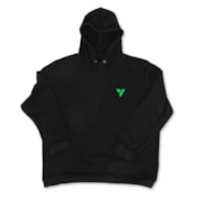 Vivosun Hoodie M, Pocket Design, Letter Graphic with V Slogan, Black