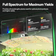 Smart Grow Tent Kit 4x2 Complete Indoor Grow System with Smart Controller, Full-Spectrum LED Grow Light & Ventilation Automation System, 1680D Mylar Tent 48"x24"x72"