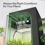 Complete Grow Tent Kit 3x3 Indoor Grow System with GrowHub WiFi Controller, Efficient Ventilation & Full-Spectrum LED Grow Light, 1680D Mylar Lightproof Tent 36"x36"x72"