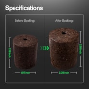 FlexFeed DWC Hydroponices System Seed Rooter, 4-Pack Seed Starter Plugs, Compatible with VGrow DWC System 