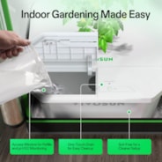 FlexFeed 4-Gallon DWC Hydroponic System Kit, Deep Water Culture Grow Kit with Smart Controller, App Water Temperature Monitoring & Air Pump, for Grow Tents, 4-Bucket