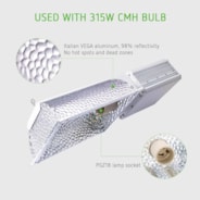 315W Ceramic Metal Halide CMH/CDM Grow Light Fixture w/No Bulb