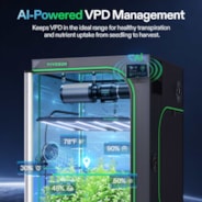 Smart AI Grow Tent System 4x4 Indoor Smart Grow System with Self-Learning AI Controller, Dynamic Airflow & Tunable Spectrum, Automated Climate Control, 2000D Mylar Tent 48"x48"x80"