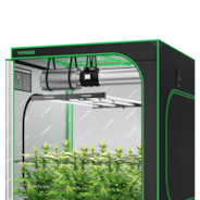 Standard Grow Tent Kit GIY-55FL 5x5, 6-Plant Complete System, with 645W VSFL6450 LED Grow Light, and 8-inch Ventilation Combo