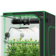 Smart Grow Tent Kit GIY-SGS-55 Pro 5x5, 6-Plant Complete System, with WiFi E42A Controller, 3x 200W AeroLight Wing LED Grow Light, 6-inch AeroZesh T6 Ventilation Combo, and 2x AeroWave E6 Gen2 Clip-on Fan