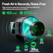 Smart Air Filtration PRO G4 Kit 4", AeroZesh G4 Inline Duct Fan w/GrowHub E42A+ Temp. Humidity WiFi-Controller, Carbon Filter & Ducting, Cooling & Ventilation System for Grow Tent, Hydroponics