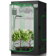 Growbox S346 100 x 100 x 180 cm Indoor Grow Tent 1680D Oxford-Gewebe Hochreflektierendes Mylar und stabile Metallstangen