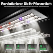 AeroLight 850W LED Grow Light, Indoor Plant Light Bars with Circulation Fan for Grow Tent Cooling Ventilation, Tunable Full Spectrum, Support App Control, GrowHub Compatible, 5x5ft Coverage