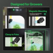GrowCam C4, 2K QHD WiFi Smart Camera for Grow Tent & VGrow Smart Grow Box, Timelapse, Night Vision, SD Card Storage, 2-Way Audio, App Control