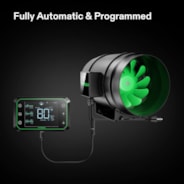 AeroZesh G8 Inline Fan 8″ with E42A Temp. Humidity WiFi Controller, PWM-Controlled EC Fan for Grow Tent Ventilation