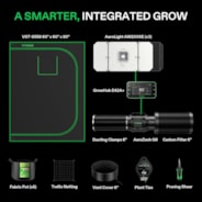Smart Grow Tent Kit GIY-SGS-55 5x5, 6-Plant Complete System, with WiFi E42A+ Controller, 3x 200W AeroLight Wing SE LED Grow Light, and 6-inch AeroZesh G6 Ventilation Combo