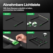 VSFD4500 Vollspektrum LED Pflanzenlampe Lichtbalken 450W, abnehmbares Design mit 6 Dimmoptionen