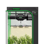 Smart Grow Tent Kit 3x3 Complete Indoor Grow System with Smart Controller, Full-Spectrum LED Grow Light & Ventilation Automation System, 1680D Mylar Tent 36"x36"x72"