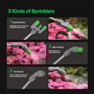 1.3 Gallon Pressure Sprayer 3 Water Nozzles with Adjustable Shoulder Strap