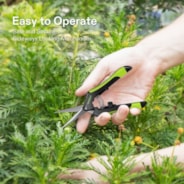 VIVOSUN Gardening Hand Pruner Pruning Shear with Straight Stailess Steel Blades, Black-and-Green