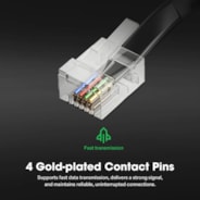 RJ11 Cable Male to Male, Connects Grow Lights to GrowHub Controller E42A, 10 Feet