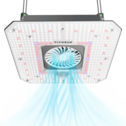 AeroLight 180W LED Grow Light, Indoor Plant Light with Circulation Fan for Grow Tent Cooling Ventilation, Tunable Full Spectrum, Support App Control, GrowHub Compatible, 2.7x2.7ft Coverage