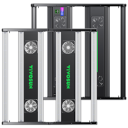 AeroLight 550W LED Grow Light, Indoor Plant Light Bars with Circulation Fan for Grow Tent Cooling Ventilation, Tunable Full Spectrum, Support App Control, GrowHub Compatible, 4x4ft Coverage