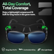 Grow Room Glasses, Anti-UV Glasses for Visual Eye Protection, 1pcs