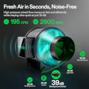 Smart Air Filtration PRO G4 Kit 4", AeroZesh G4 Inline Duct Fan w/GrowHub E42A+ Temp. Humidity WiFi-Controller, Carbon Filter & Ducting, Cooling & Ventilation System for Grow Tent, Hydroponics