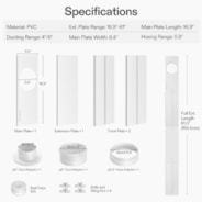 Window Duct Kit, Portable AC Window Seal Kit, Fit with 4”/6” Ducting & 5.9” Hose