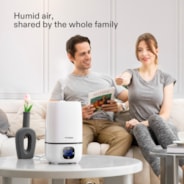 Air Humidifier 4L Cool Mist Humidifier, Indoor Ultrasonic Humidifier with Essential Oil Box & Remote Control for Bedroom, Plant, Baby, Dry Skin