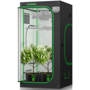 Grow Tent 3x3 S336, High Reflective Mylar with 1680D Oxford Canvas & Heavy-Duty Metal Support 36"x36"x72"