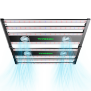 AeroLight 850W LED Grow Light, Indoor Plant Light Bars with Circulation Fan for Grow Tent Cooling Ventilation, Tunable Full Spectrum, Support App Control, GrowHub Compatible, 5x5ft Coverage