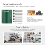 Collapsible Rain Barrel, 132 Gallon, Green