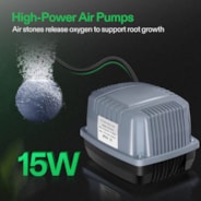 5 Gallon DWC Hydroponic System Kit (4 Bucket, Black)