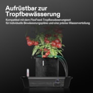 Selbstbewässerndes Set aus Stoff-Topfboden und Pflanzbeuteln, automatisches Bewässerungssystem mit Reservoir-Messgerät,4er-Pack