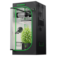 Smart Grow Tent Kit PRO 2x2 Indoor Grow System with 2-in-1 Tunable Spectrum LED Light, Smart GrowHub Automation, Efficient Ventilation & 360° Airflow, 2000D Mylar Tent 24"x24"x48"
