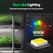 T5 Grow Lights for Indoor Plants, 5000K Full Spectrum 56W (8 x 7W), 1FT LED Plant Light Strip with Timer & Dimming Controller for Seed Starting, 8-Pack