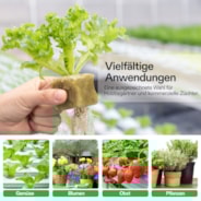 4 cm Steinwoll-Anzuchtwürfel, 1 Platte mit 28 Stück