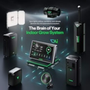 X42 AI Controller for Grow Tent, All-in-One Grow Automation System with Stable Environment Control & VPD Management, Wireless Device Sync & App Monitoring for Indoor Grow Systems & Hydroponics