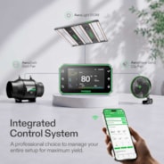 Smart Grow Tent Kit PRO 4x4 Indoor Grow System with 2-in-1 Tunable Spectrum LED Light, Smart GrowHub Automation, Efficient Ventilation & 360° Airflow, 2000D Mylar Tent 48"x48"x80"