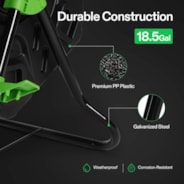 Tumbling Composter, 18.5 Gallon Compost Bin, Heavy-Duty Compost Tumbler w/Sliding Door, Lockable Brake and Rotating Design for Fast Creation of Fertile Soil, Outdoor