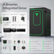 Smart Grow Tent Kit PRO 4x4 Indoor Grow System with 2-in-1 Tunable Spectrum LED Light, Smart GrowHub Automation, Efficient Ventilation & 360° Airflow, 2000D Mylar Tent 48"x48"x80"