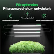 T5 Linear LED Pflanzenlampe 30 cm, 5000K Vollspektrum Grow Light 28W (4 x 7W) mit Timer & Dimmer, Pflanzenlicht für Anzucht, Hydroponik & Indoor Pflanzen, SGS kompatibel, erweiterbar, 4er Set