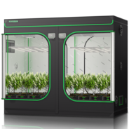 Grow Tent 8x4 S848, High Reflective Mylar with 1680D Oxford Canvas & Heavy-Duty Metal Support 96"x48"x80"