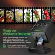 GrowCam C4, 2K-QHD-WLAN-Smart-Kamera für Growzelte & VGrow Smart Grow Box, mit Zeitraffer, Nachtsicht und App-Steuerung