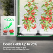 FlexFeed 4-Gallon DWC Hydroponic System Kit, Deep Water Culture Grow Kit with Smart Controller, App Water Temperature Monitoring & Air Pump, for Grow Tents, 2-Bucket