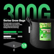 12 Sacchetti Per Coltivazione Grow Bags In Tessuto Non Tessuto | 3 Galloni (circa 11 Litri) | Con Manici Resistenti E Fori Di Drenaggio